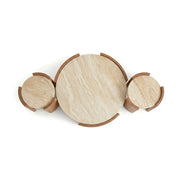 Daino 3-Piece Marble Coffee & Side Table Set