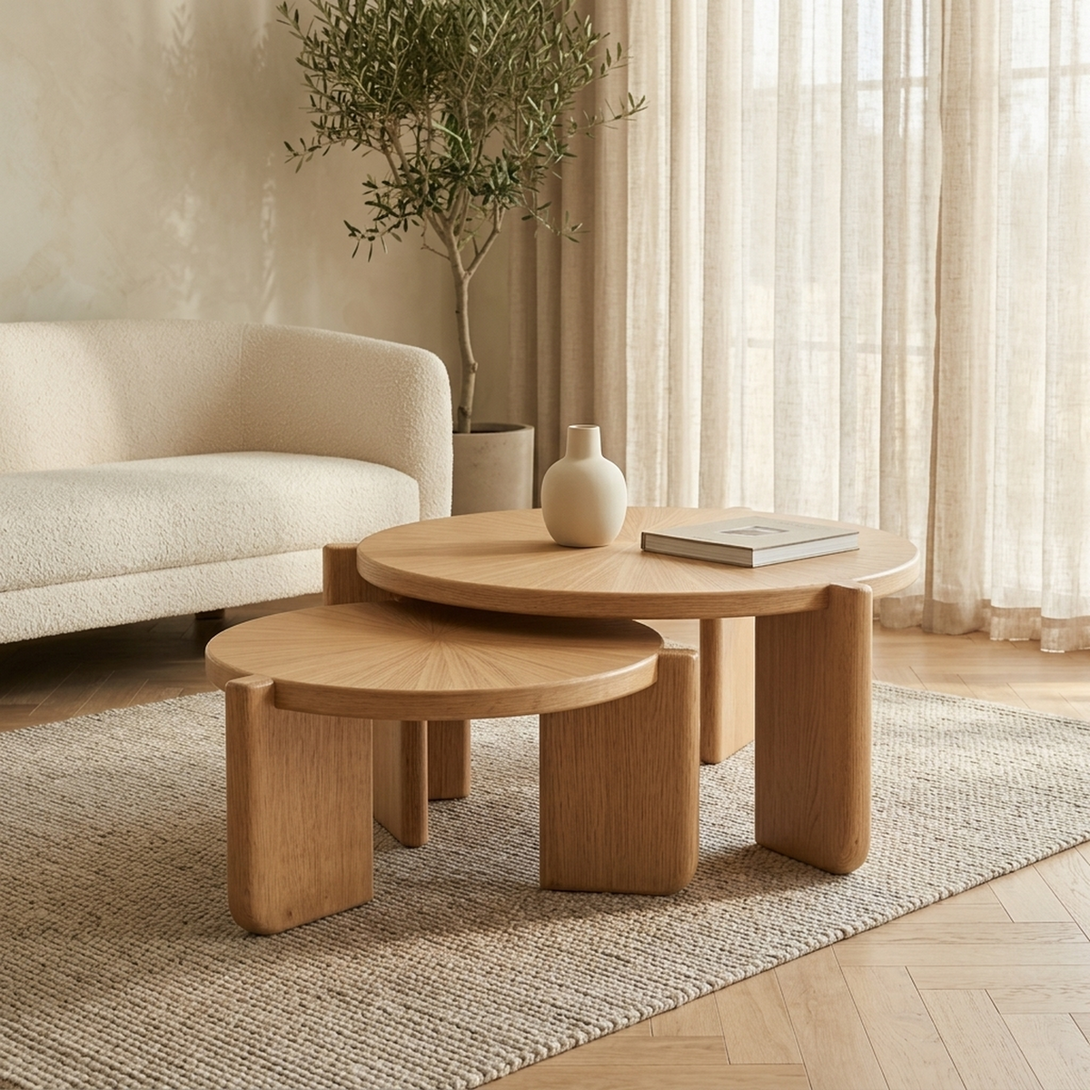 Sun Nesting Coffee Table Set (Set of 2)